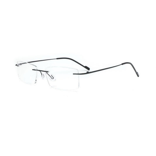 Classy Rectangle Rimless Glasses for Men and Women