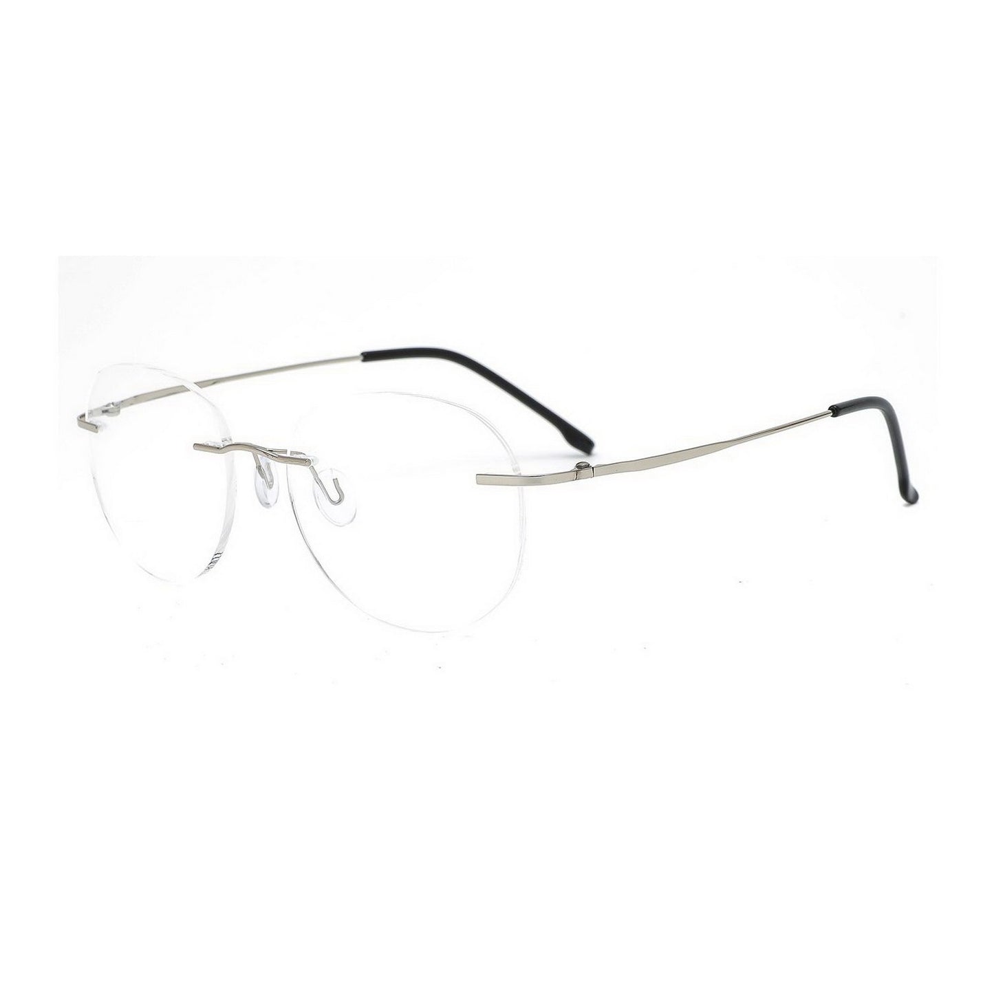 Round Rimless Glasses For Women Men Frameless Spectacle Frames