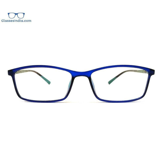 Blue Computer Glasses with Anti Glare Coating 9117BL - Glasses India Online