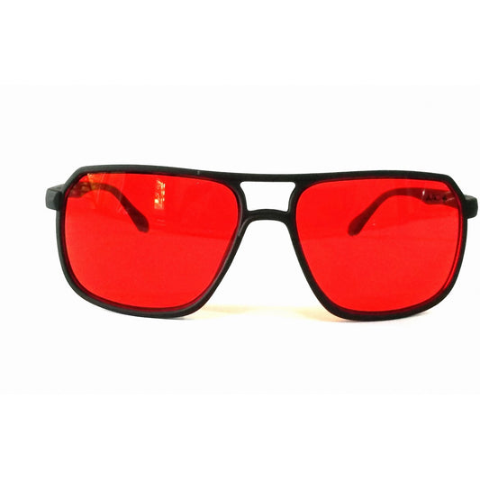 Red Lens Rectangle Sunglasses for Men Women 545