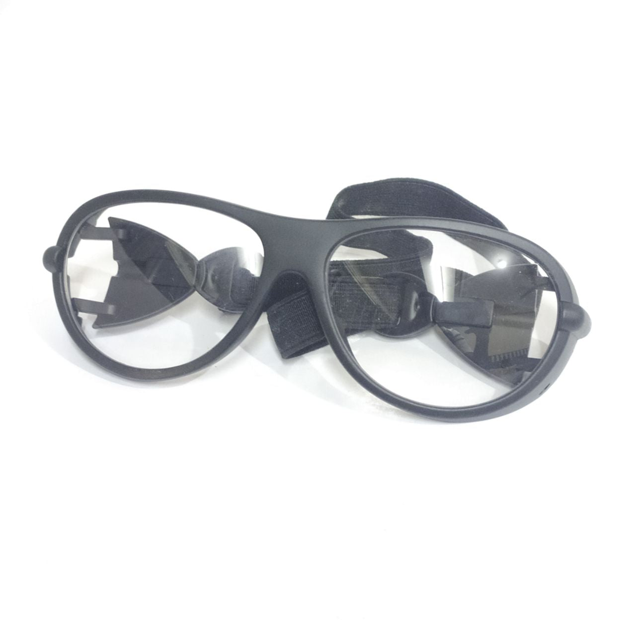 EYESafety Black Frame Prescription Sports Glasses with Strap