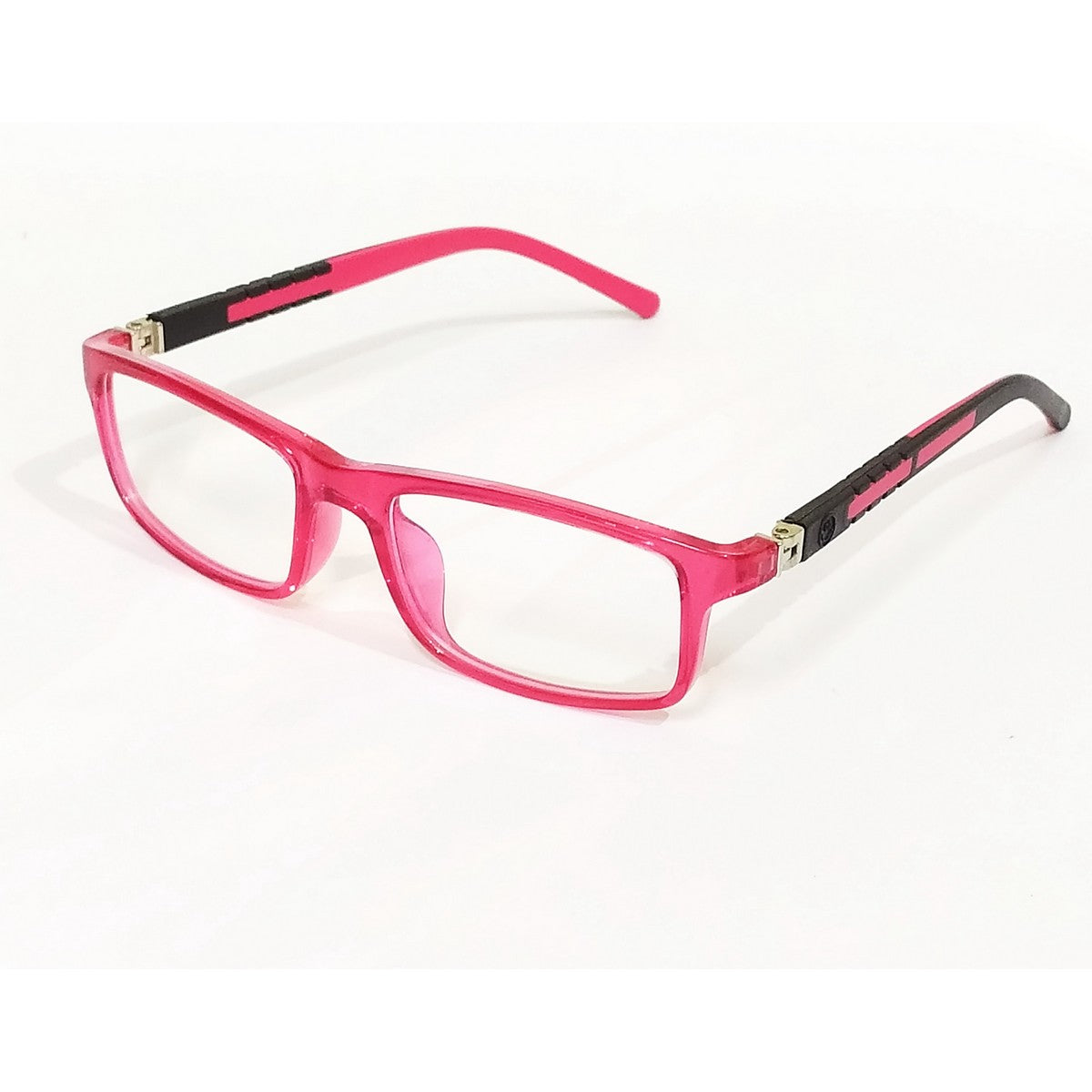 Red Radiance: Rectangle Transparent Red Glasses High-Quality Blue Light Glasses for to10 Year Old Children