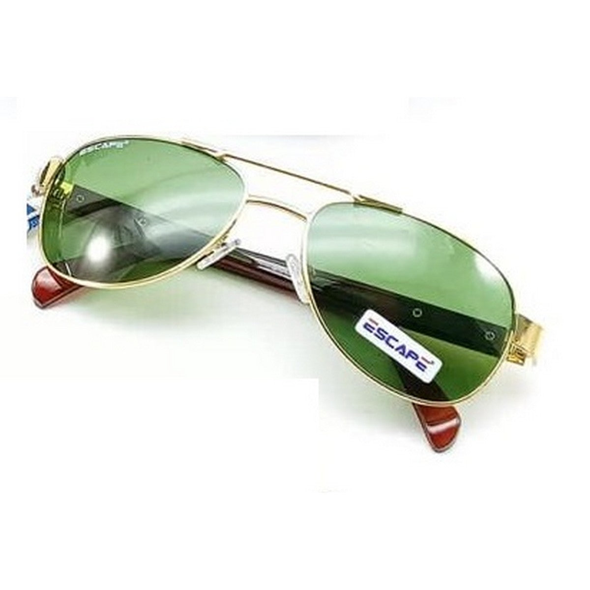 Gold Frame Glass Lens Sunglasses for Men and Women