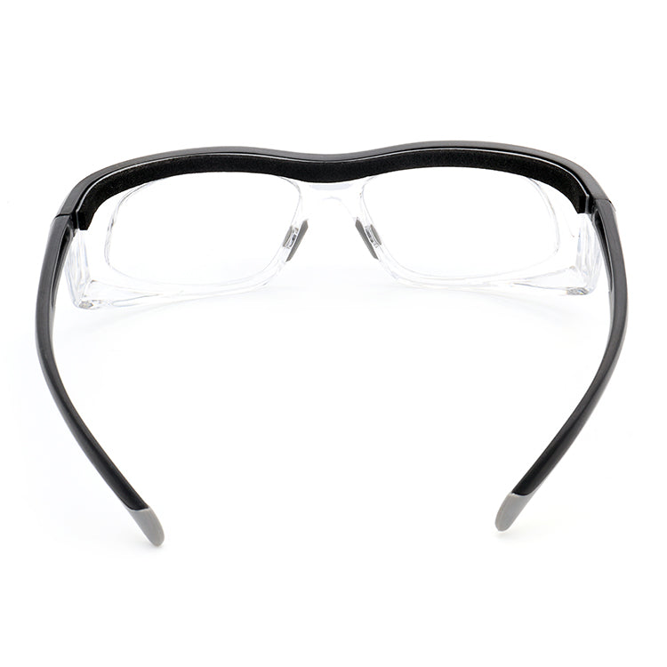 EYESafety Prescription Safety Glasses Black Grey Clear Eyewear