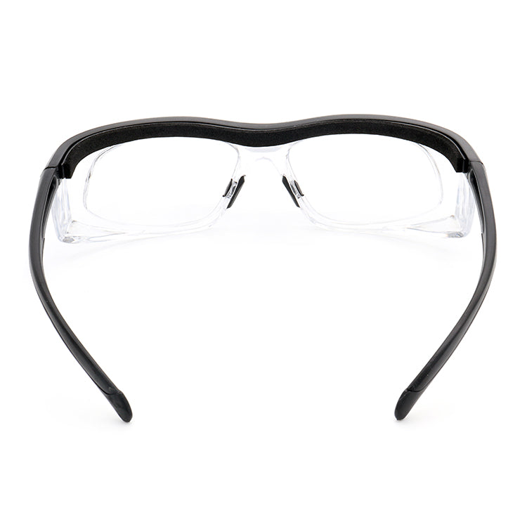 EYESafety Prescription Safety Glasses Black Clear Eyewear