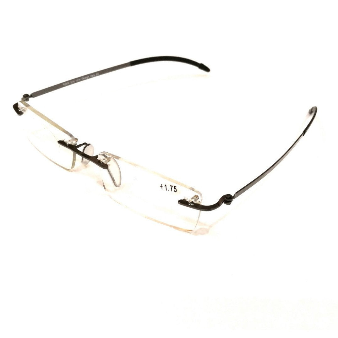 Premium Crystal Lightweight Slim Rimless Reading Glasses