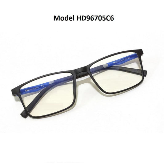 Buy Ultra Thin TR90 Spectacle Frame Glasses for Men Women HD96705C6 - Glasses India Online in India