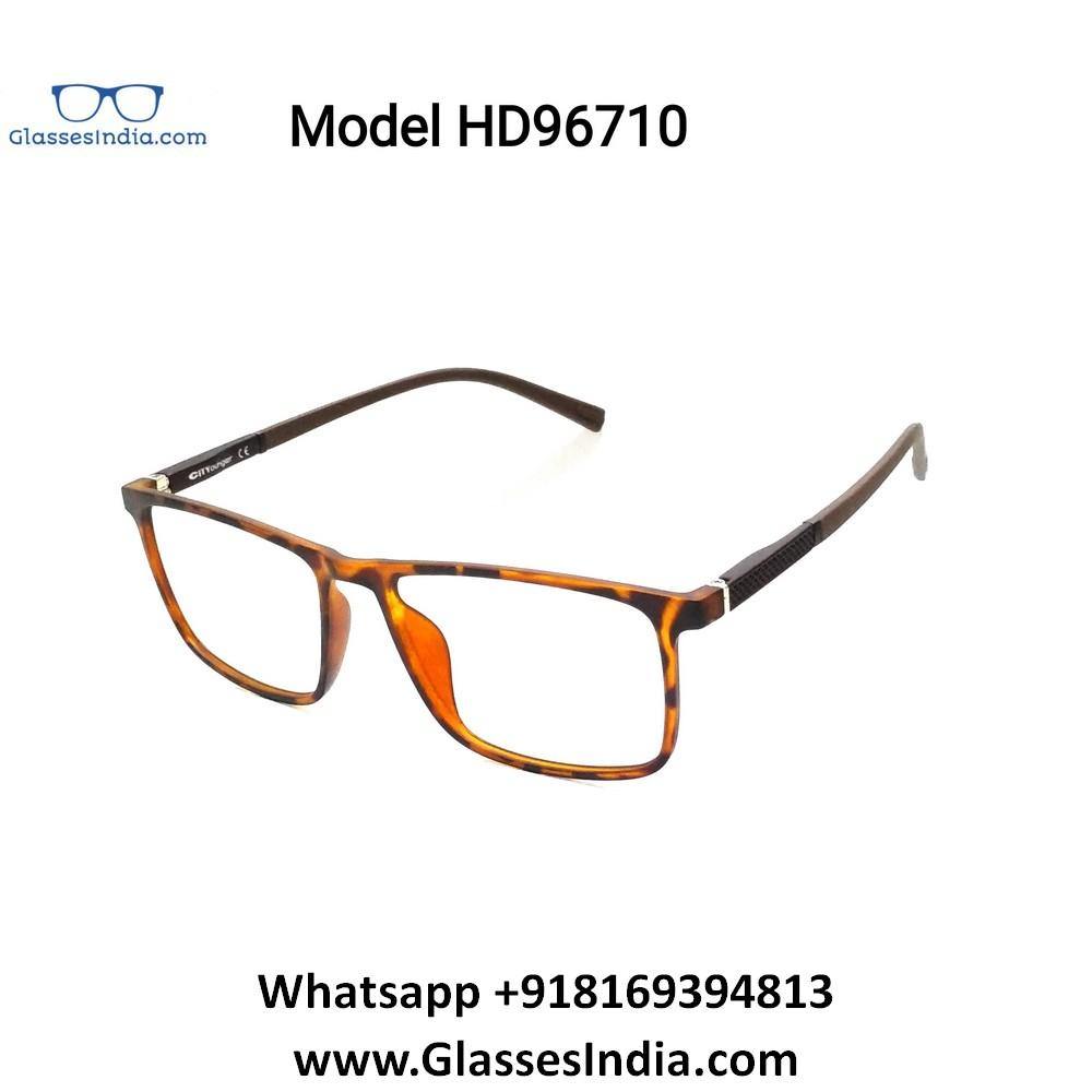 Buy HD Ultra Thin TR90 Spectacle Frame Glasses for Men Women HD96710C2 - Glasses India Online in India