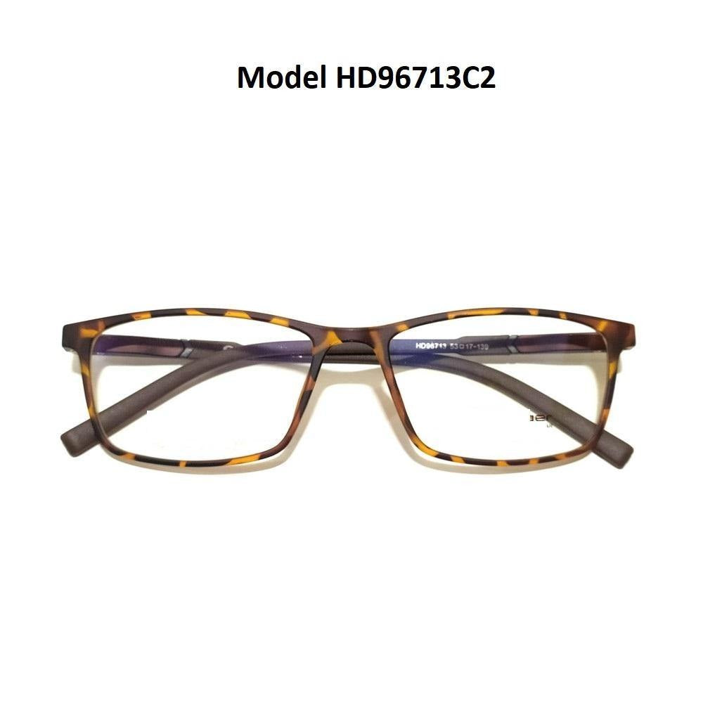 Buy HD Ultra Thin Lightweight TR90 Spectacle Frame Glasses for Men Women HD96713C2 - Glasses India Online in India