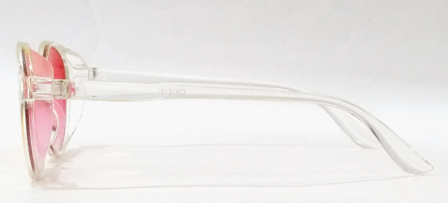 Red Round Mirror Sunglasses for Men Women SW0019