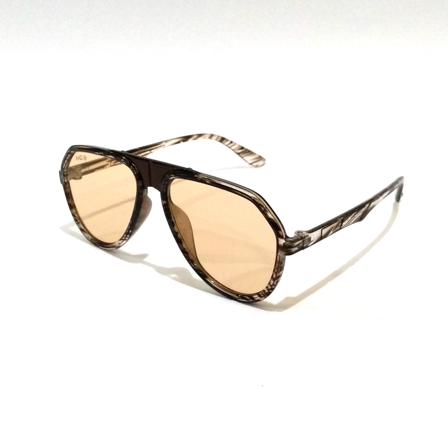 Brown Gradient Aviators Sunglasses For Men AA170BR