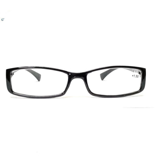 Black Full Frame Plastic Reading Glasses 0125BK - Glasses India Online