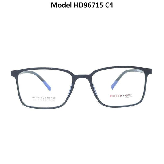 Buy HD Ultra Thin Lightweight TR90 Spectacle Frame Glasses for Men Women HD96715C3 - Glasses India Online in India