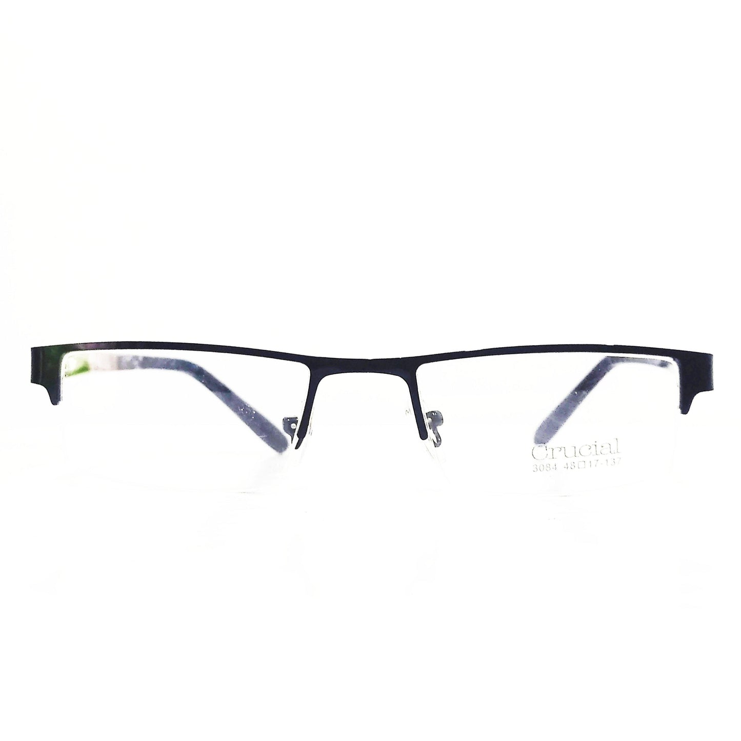 Buy Black Metal Supra Spectacle Frame Glasses For Women and Men - Glasses India Online in India