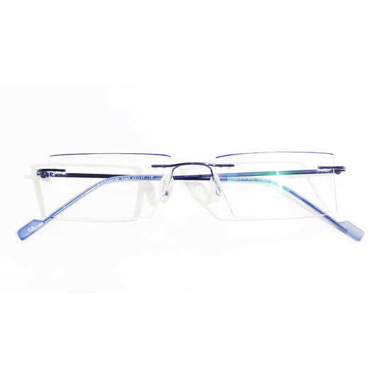 Buy Blue Trendy Eyewear Rimless Reading Glasses - Glasses India Online in India