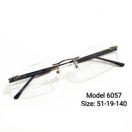 Buy Grey Rimless Computer Glasses with Anti Glare Coating Lens 6057GR - Glasses India Online in India