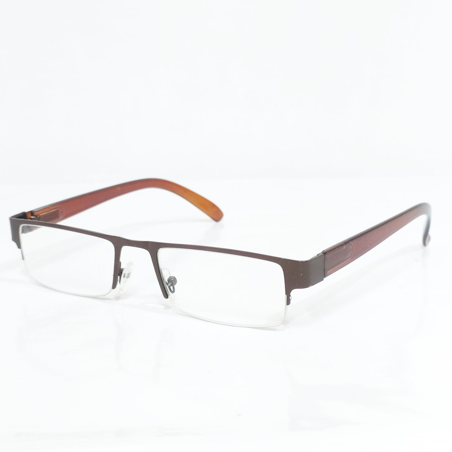 Brown Metal Supra Reading Glasses