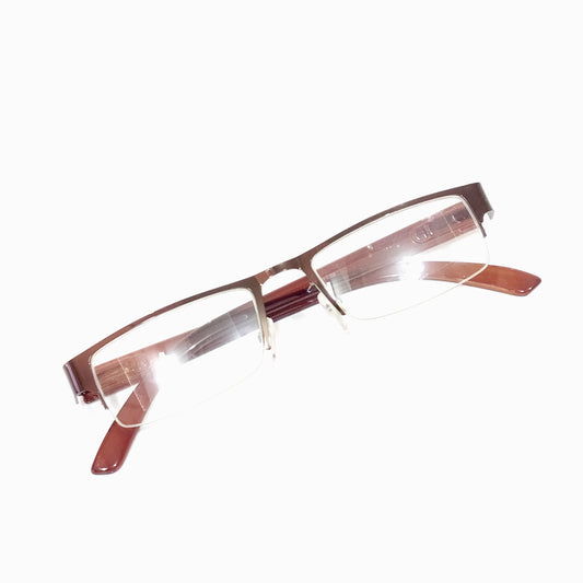 Brown Metal Supra Reading Glasses