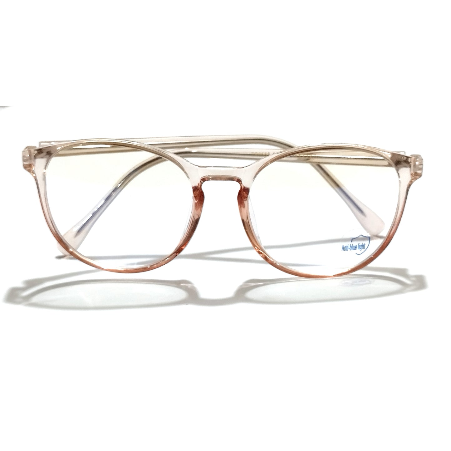 Transparent Brown Glasses for Women and Men M8555 C3