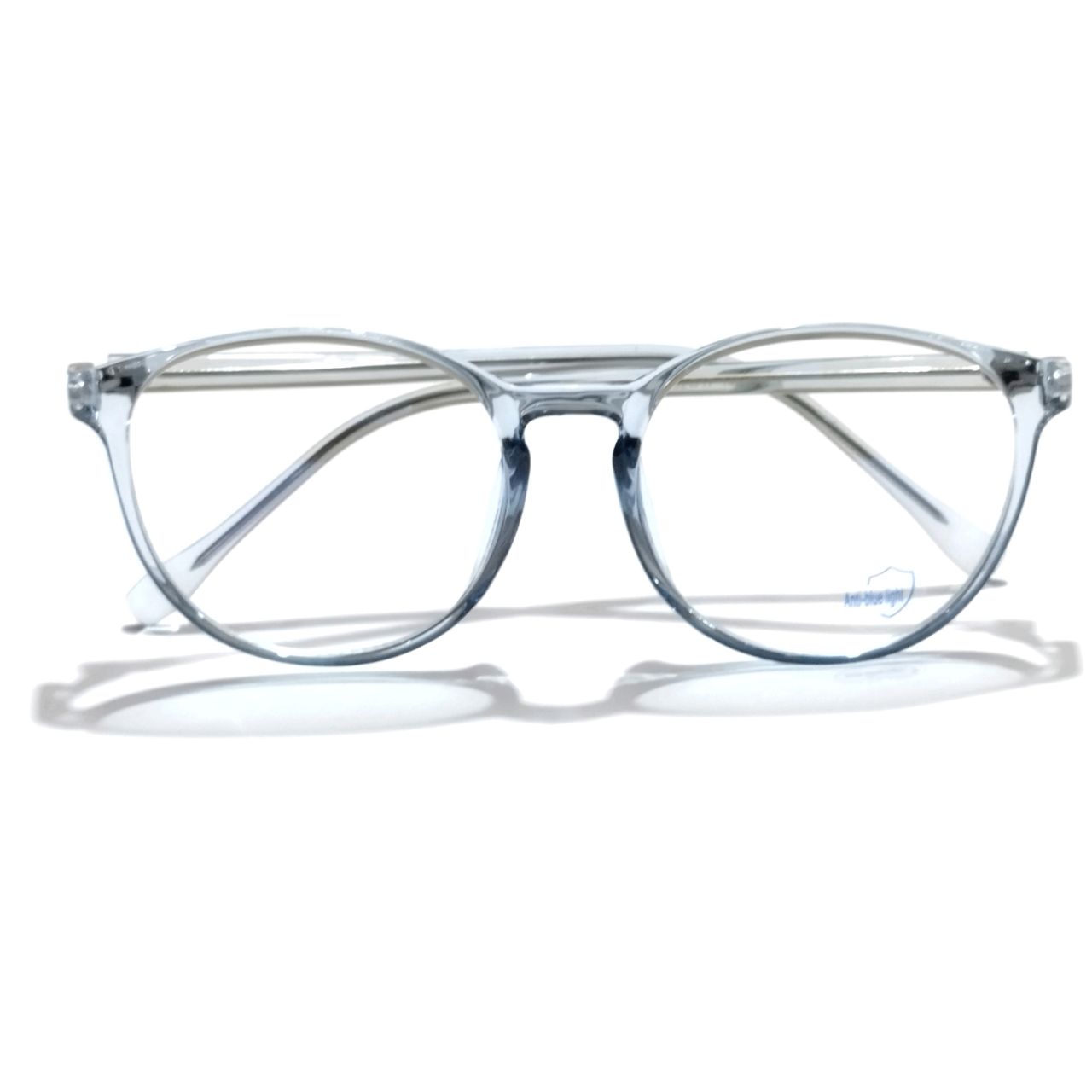 Transparent Blue Frame Round Glasses Computer Glasses foar Men and Women M8555 C7