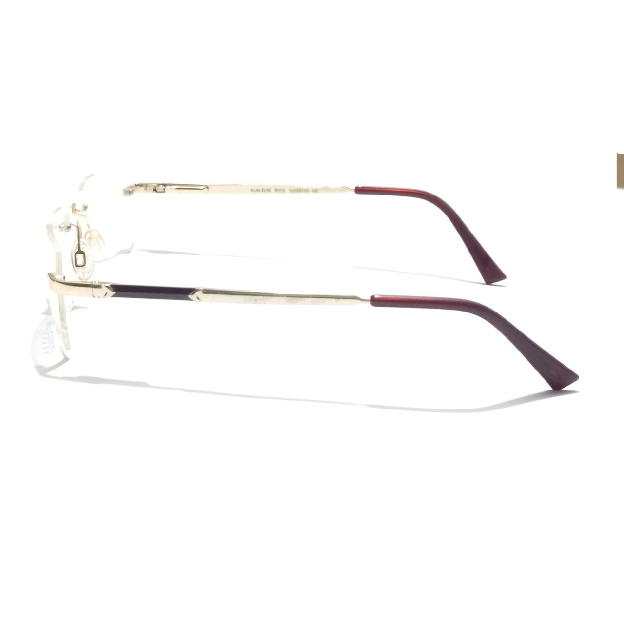 Gold Elite Executive Rimless Glasses 7073GL