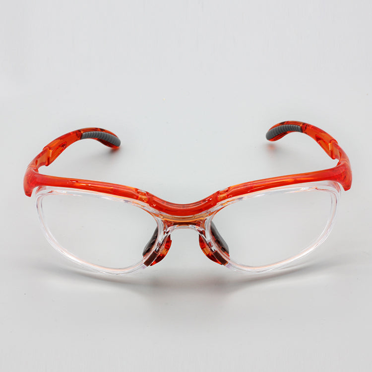 EYESafety Sports Prescription Safety Glasses Glossy Orange Eyewear