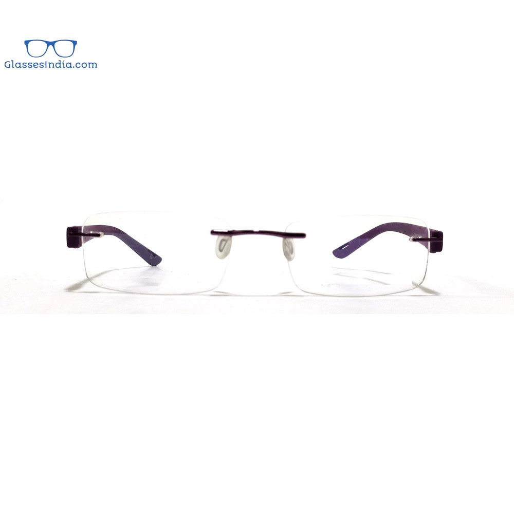 Purple Rimless Blue Light Blocker Computer Glasses TH1029PR
