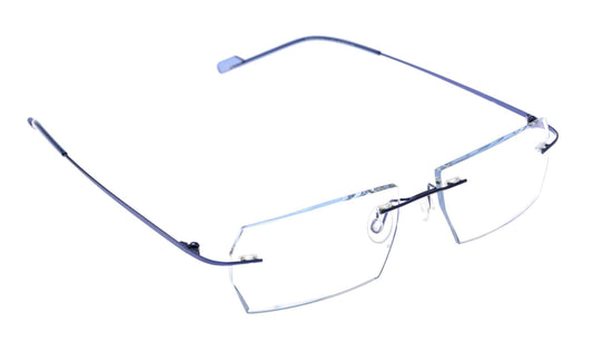 Buy Designer Party Eyewear Rimless Anti Glare Computer Glasses A602BLBL - Glasses India Online in India