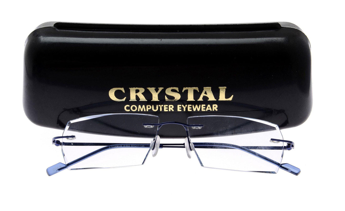 Buy Designer Party Eyewear Rimless Anti Glare Computer Glasses A602BLBL - Glasses India Online in India