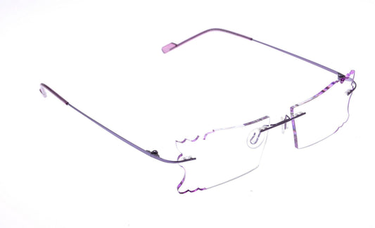 Buy Designer Party Eyewear Rimless Anti Glare Computer Glasses For Women A605PRButterfly - Glasses India Online in India