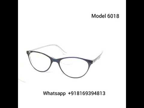 Cat Eye Full Frame Eyeglasses Spectacle Frame with Zero Power Clear Lens