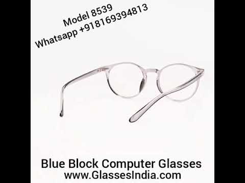 Black Round Computer Glasses M8539 C1