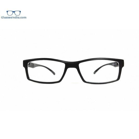 Black Computer Glasses with Anti Glare Coating J023BK - Glasses India Online