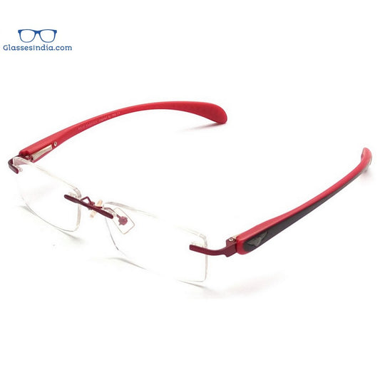 Red Rimless Blue Light Blocker Computer Glasses PF2257RD