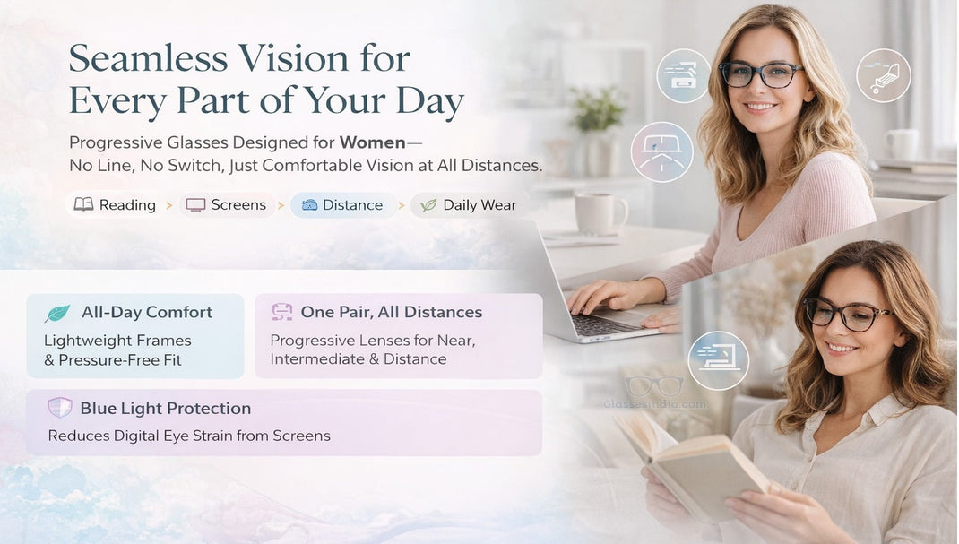 Progressive Glasses for Women | Stylish Multifocal Eyewear Online ...