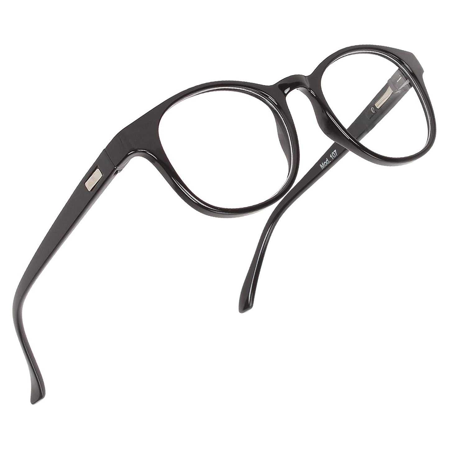 ARTView AV107 Classic Round Eyeglasses Frame - Black