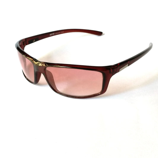 Embrace the Game with our Brown Wraparound Sunglasses