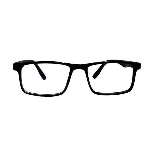 Kids Ptosis Eyeglasses with Crutch Support – Glossy Black Rectangle Frame for Eyelid Lift (Size 44-20) | Model 1403