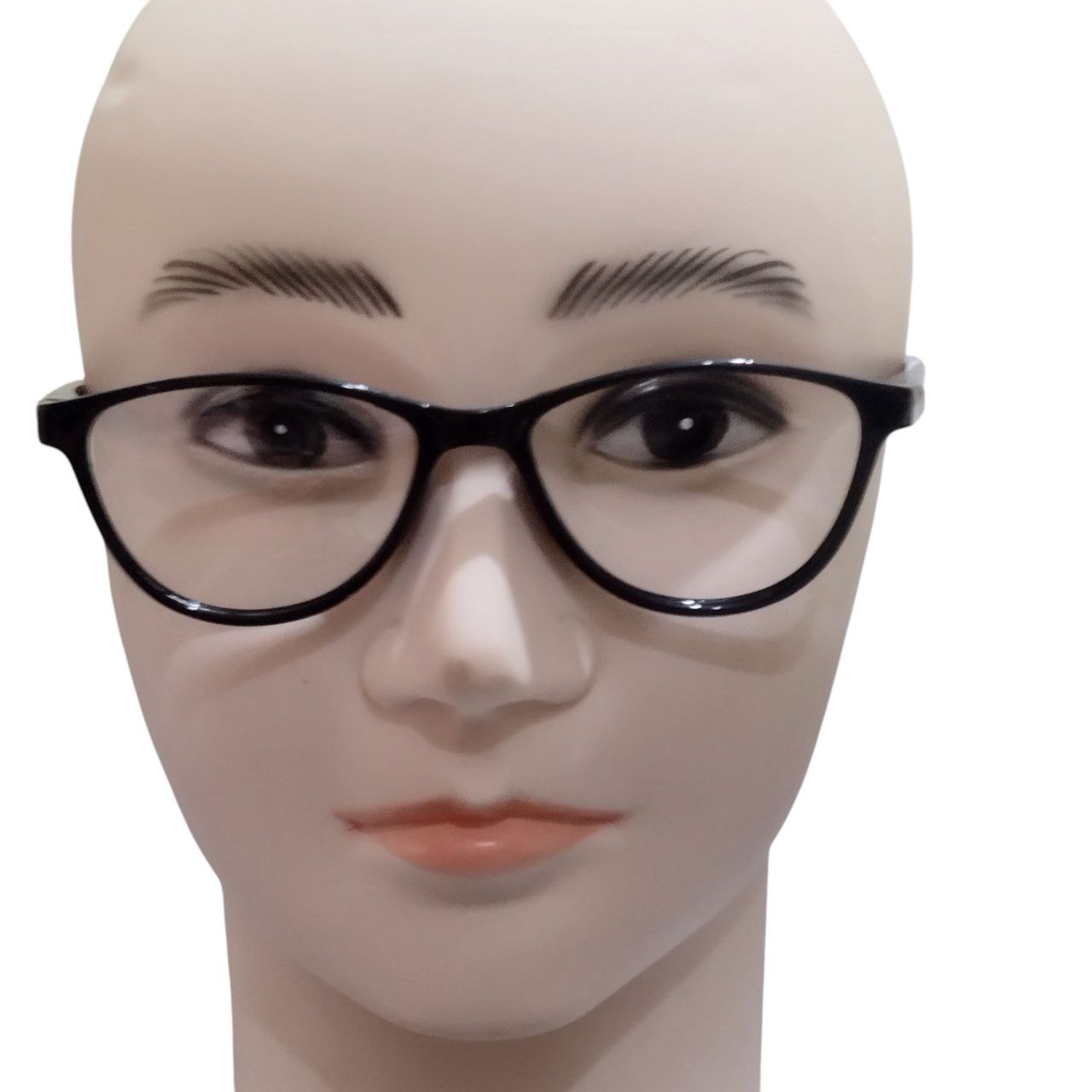 Black Cat Eye Full Frame Ptosis Crutch Glasses 1405 Size 47-20