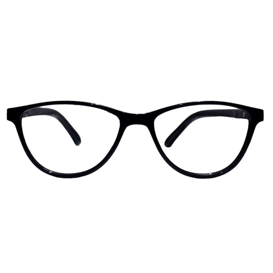 Black Cat Eye Full Frame Ptosis Crutch Glasses 1405 Size 47-20