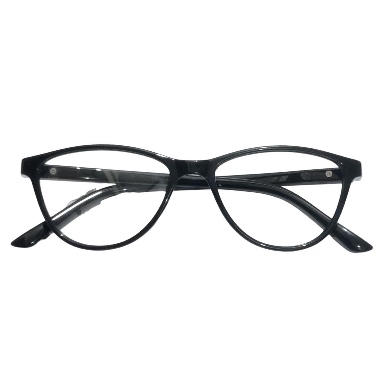Black Cat Eye Full Frame Ptosis Crutch Glasses 1405 Size 47-20
