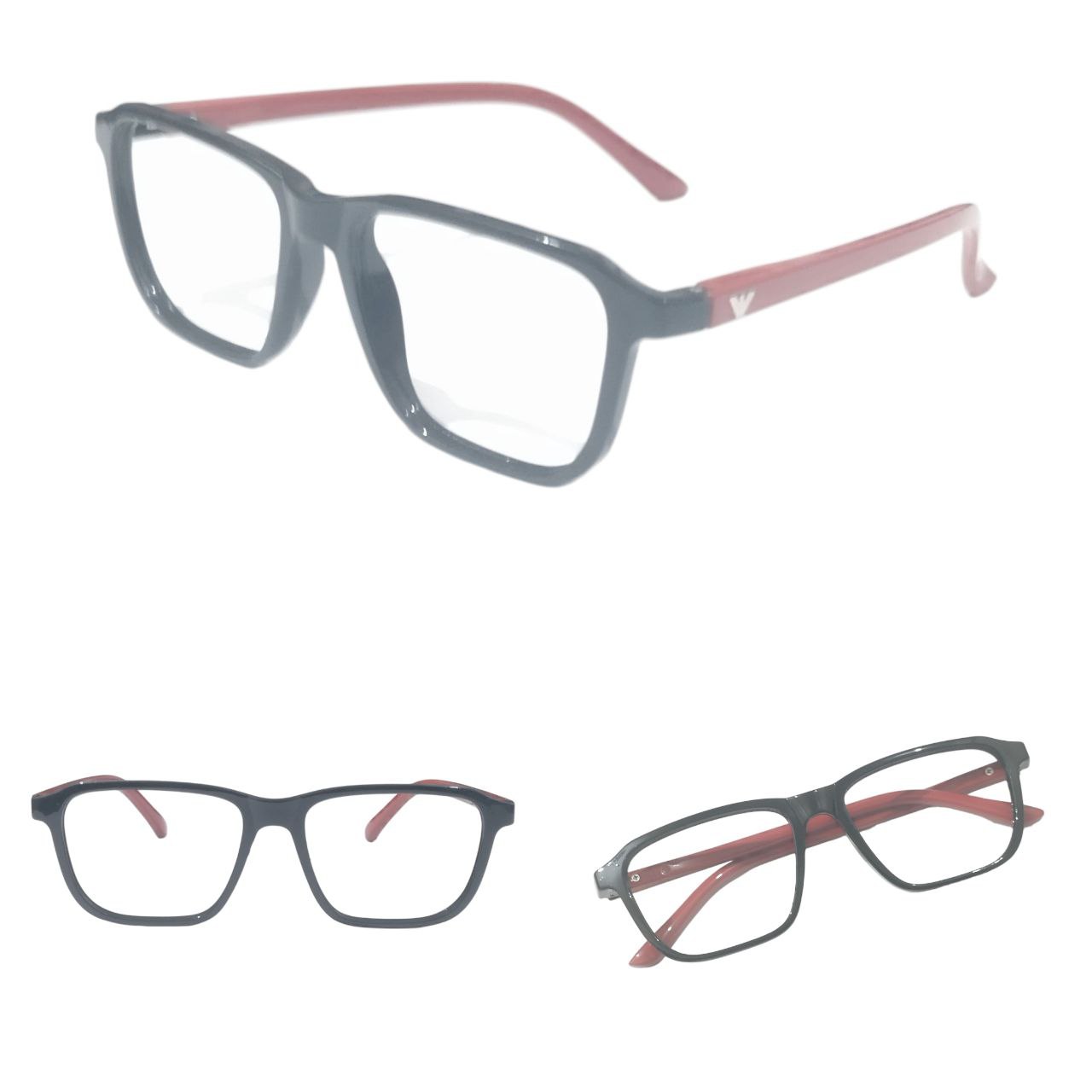 Square Full Frame Ptosis Crutch Glasses Size 51-20