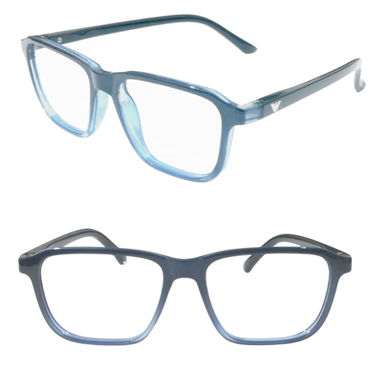 Square Full Frame Ptosis Crutch Glasses Size 51-20