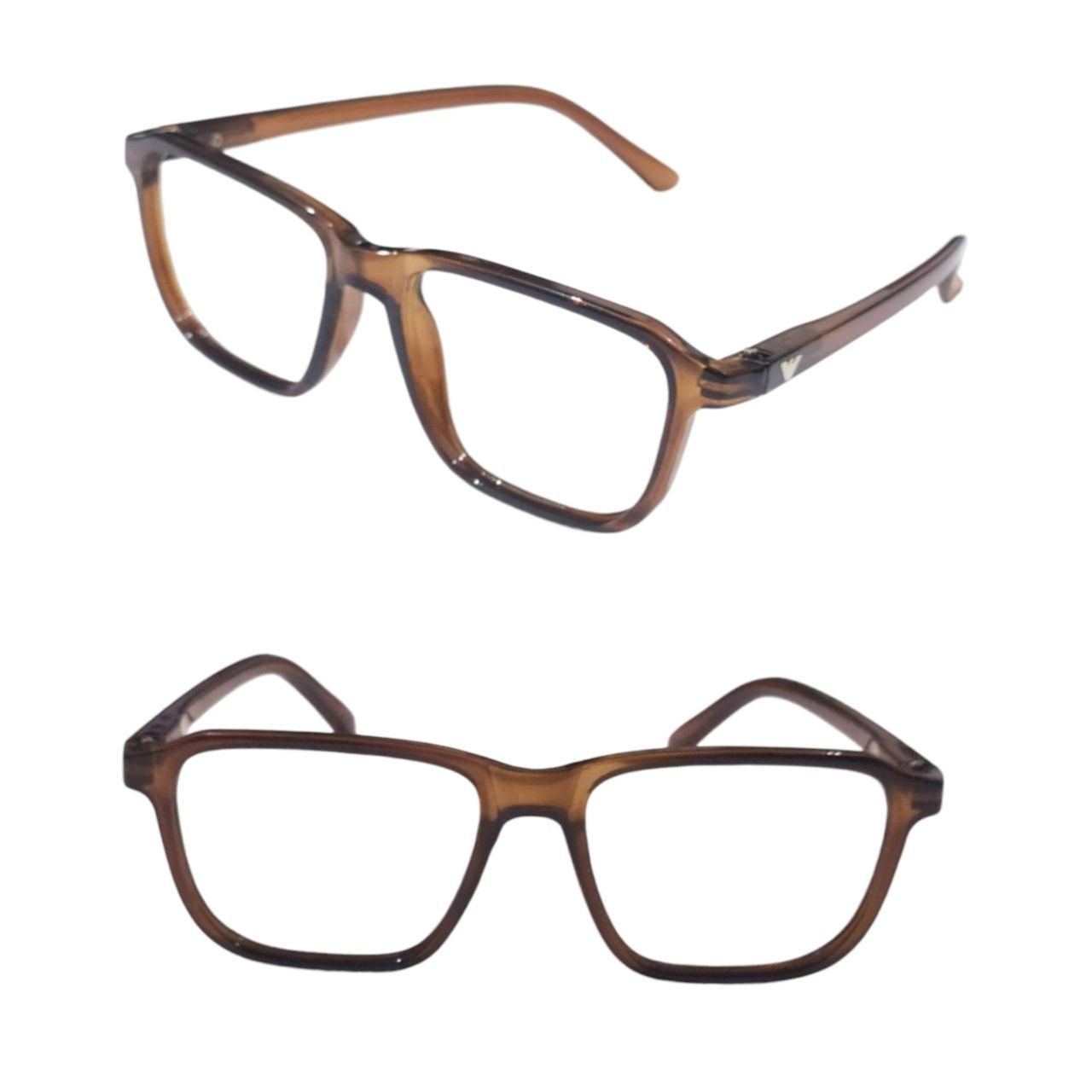 Square Full Frame Ptosis Crutch Glasses Size 51-20