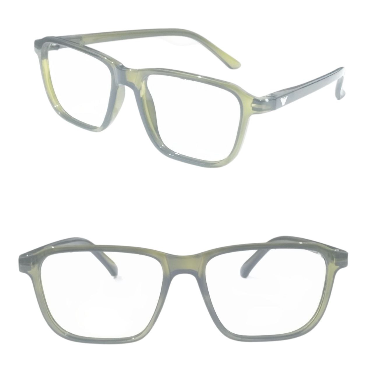 Square Full Frame Ptosis Crutch Glasses Size 51-20