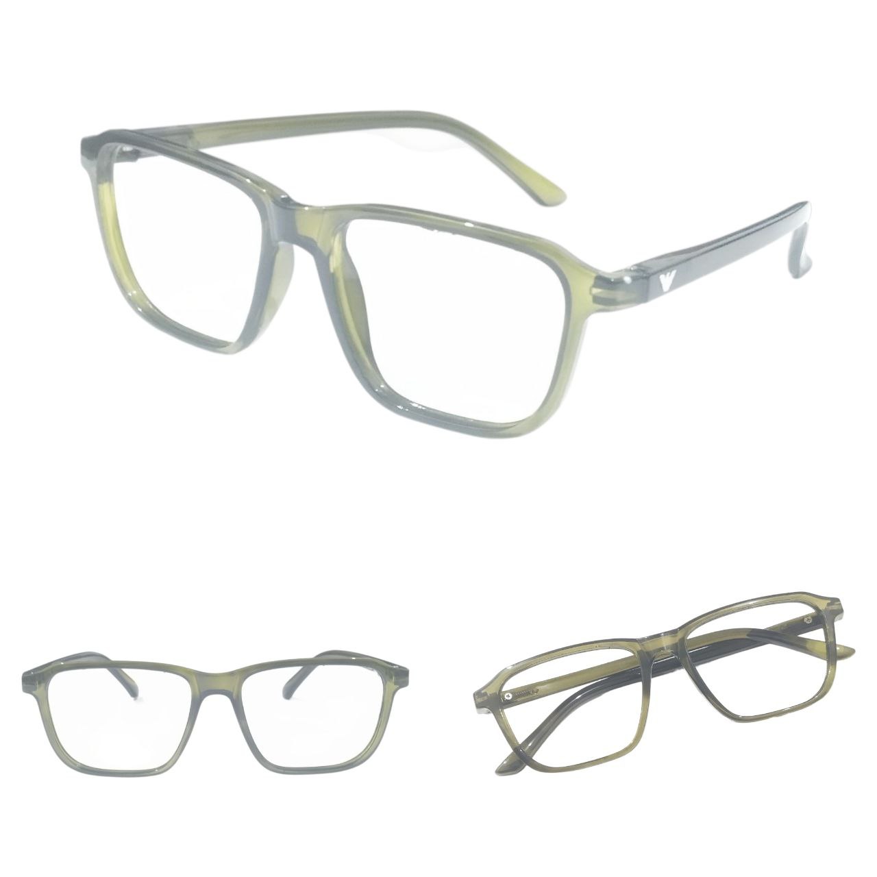 Square Full Frame Ptosis Crutch Glasses Size 51-20