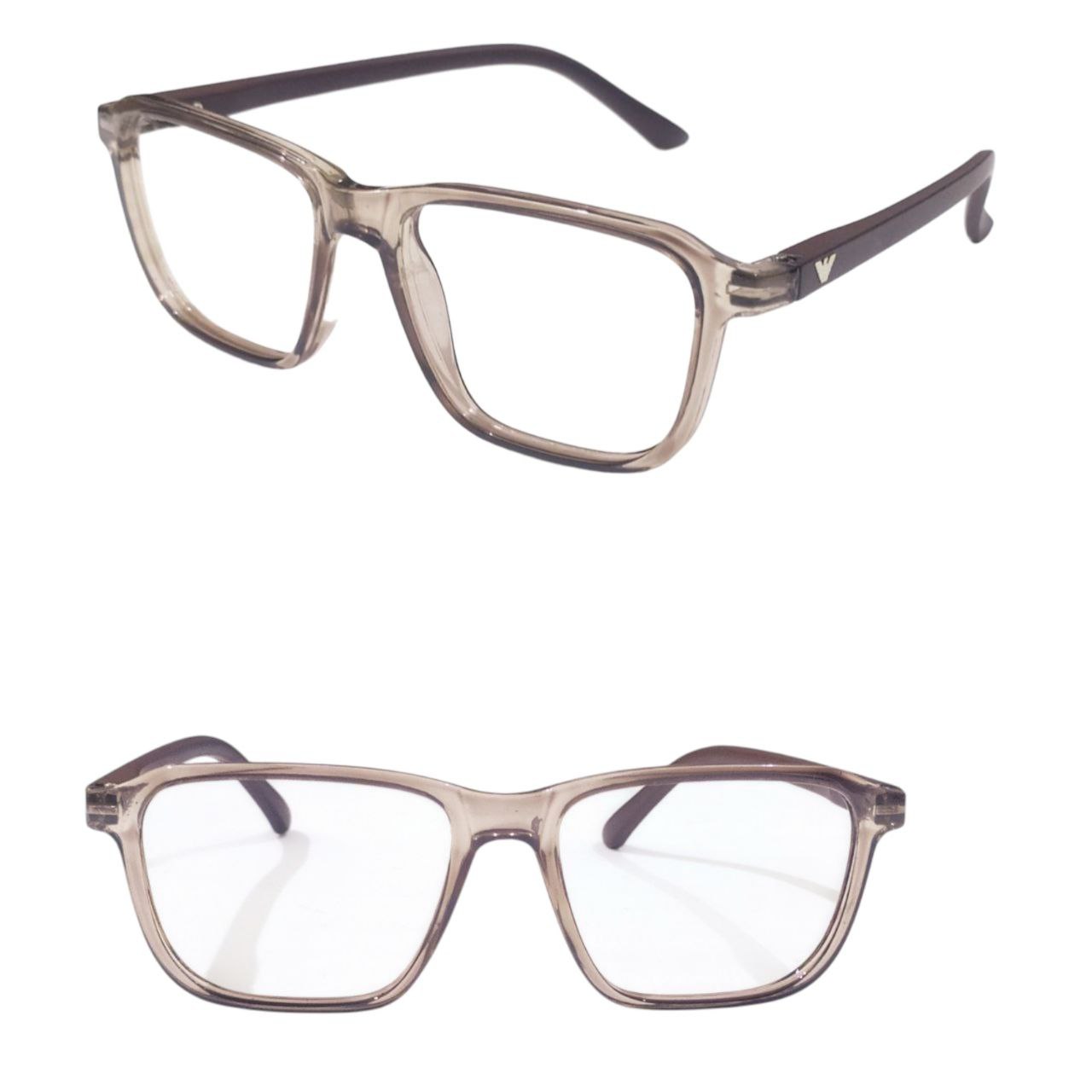 Square Full Frame Ptosis Crutch Glasses Size 51-20