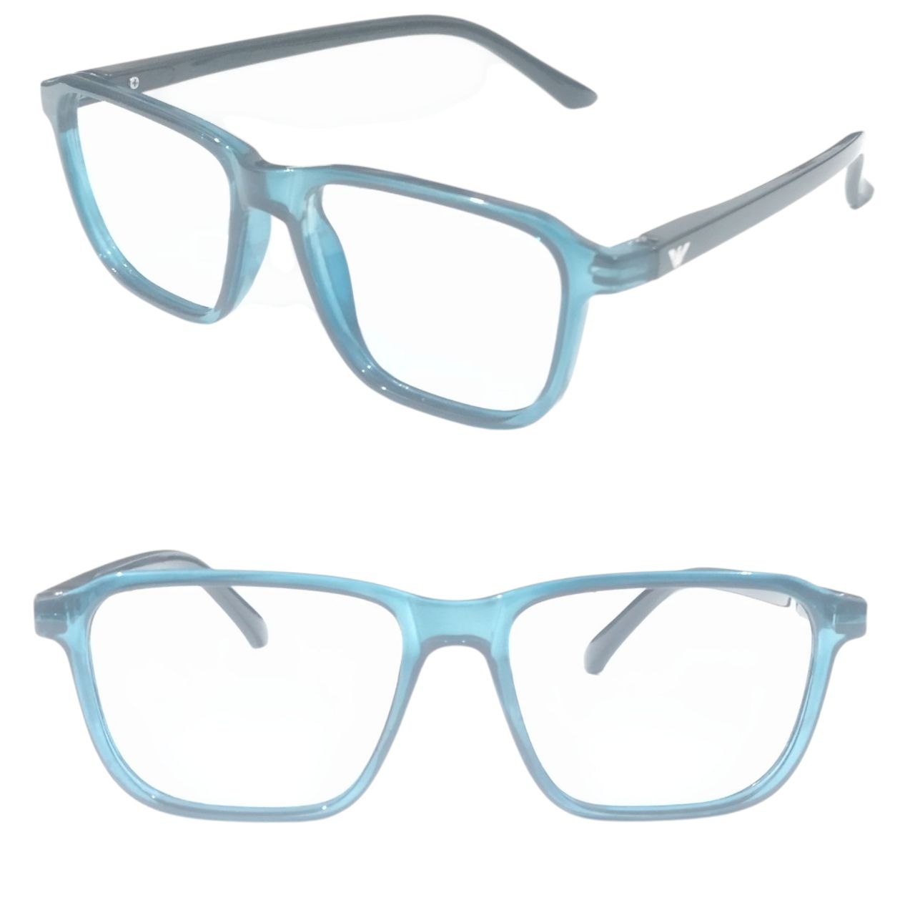 Square Full Frame Ptosis Crutch Glasses Size 51-20