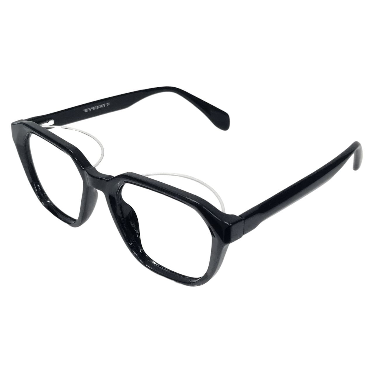 Geometric Ptosis Crutch Glasses Square Frame 143041 Size 49-21-147