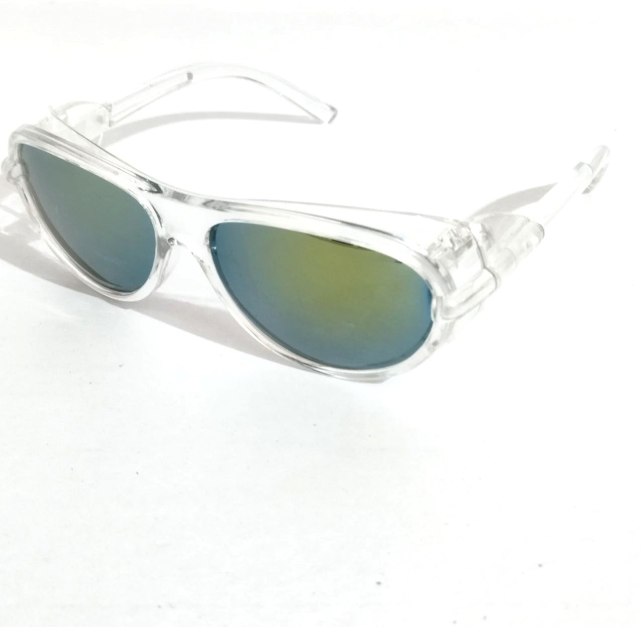 Green Mirror Driving Sunglasses with Side Shield